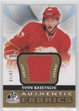 2012-13 SP Game Used Edition Authentic Fabrics Gold 37/47 Sven Baertschi 0kg2