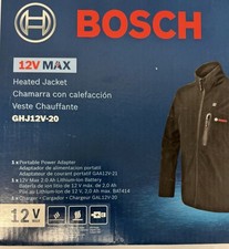Bosch GHJ12V-20LN12 12V Max Heated Jacket Kit w/Battery/Charger/Holster - L, New