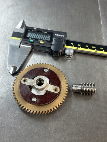 WESTINGHOUSE BRONZE ANTI-BACKLASH  WORM GEAR SET 24 PITCH 60 TEETH 30:1 RATIO