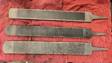 One 1 HELLER Two 2 Unbranded Farrier Used Hoof Rasp Files Knife Making Tools