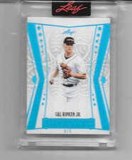 2025 LEAF SPECTACULAR CAL RIPKEN JR ENCASED BLUE CARD # 4/5 ORIOLES