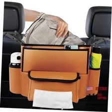 Large Brown Car Purse Holder - Between Seats - Car Seat Purse Handbag for SUV