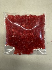 Vintage 4 Ounces Crushed Red Glass Crystals