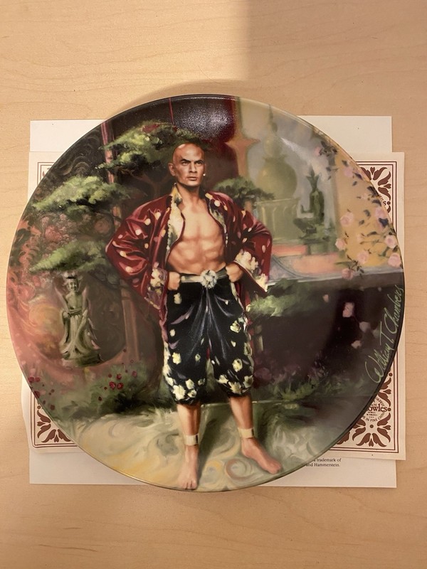 Vintage 1985 The King and I collector plate "A Puzzlement", Knowles, Yul Brenner