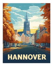 Hannover Stadtbild Wandkunst Lebendiges Urbanes Design Modernes Stadtb