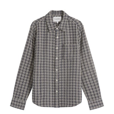 Corridor Reverse Tweed Snow Check Blue
