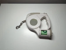 Brookstone 3-in-1 Retractable Dog Leash, LED Light, Bag Dispenser