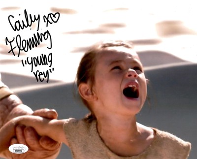 Cailey Fleming signed inscribed 8x10 photo Star Wars: The Force Awakens JSA-COA