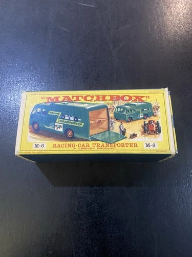 Matchbox by Lesney M-6  Racing-Car Transporter BP In Original Box