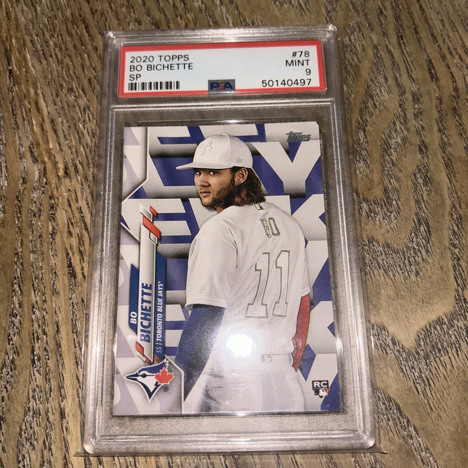 2020 Topps BO BICHETTE Photo Image Variation SP Rookie PSA 9 RC Series 1 #78