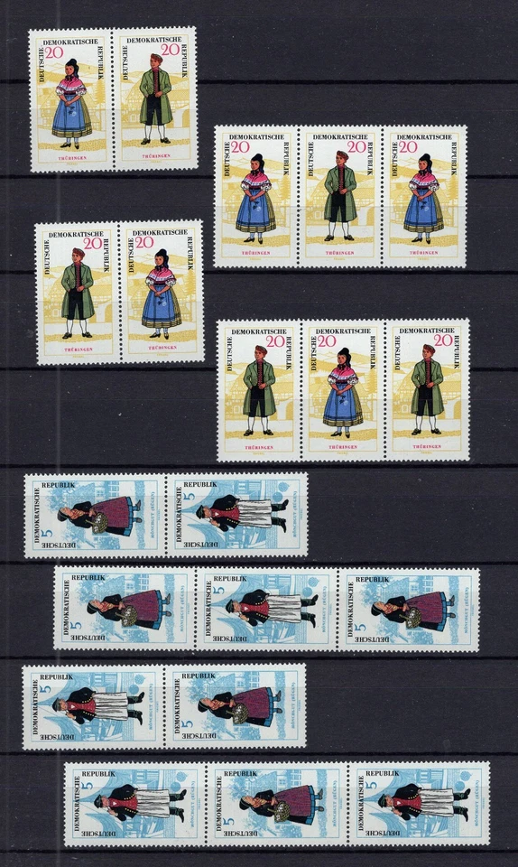 DDR ZDR WZd 144 - SZd 75 - Minr. 1074-1079 - alle 24 ZDR postfrisch - (#SO-55) - Bild 2 von 3