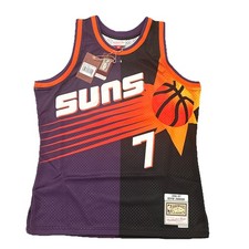 Phoenix Suns Jersey Large Kevin Johnson Mitchell & Ness Mens Black