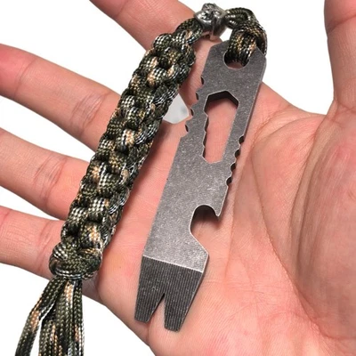 Titan Stahl 4cr13 Pocket Pry Bar 10cm EDC Werkzeug. - Bild 1 von 4
