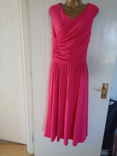 Max mara pink dress size L (small fitting)  SEE MEASUREMENTS BELOW