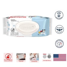 Hypoallergenic Baby Wipes for Sensitive Skin, 64-Count Flip-Top - Travel Ready