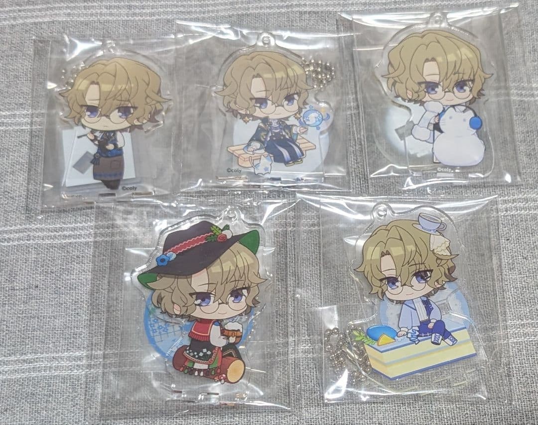 The Wizard's Promise Mahoyaku Faust Anime Cafe Acrylic Stand 5pcs Used