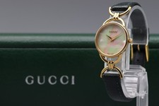 [Near MINT w/Box] Gucci 6000.2.L MOP Shell Dial Gold Quartz Women's Watch