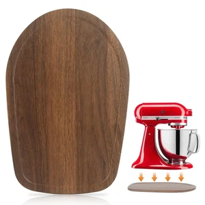 Mixer Slider Mat for Kitchen Aid 4.5-5 Qt Tilt Head Stand Mixer, Wood Sliding...