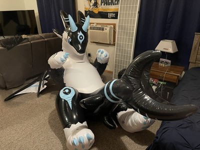 Imaginary Creature Factory (ICF) Inflatable Shark Dragon and Mini Shark
