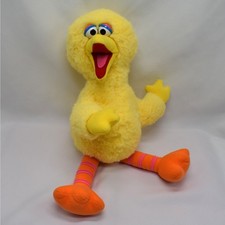 Vintage 1992 Big Bird Plush Sesame Street Stuffed Toy 90s Retro PBS Jim Henson