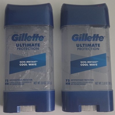 2 Gillette Clear GEL Antiperspirant & Deodorant Cool Wave
