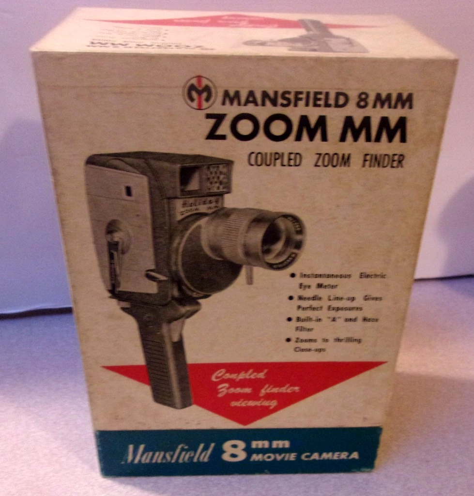 Mansfield Standard 8 mm Zoom Reflex Vintage Movie Cameras for sale