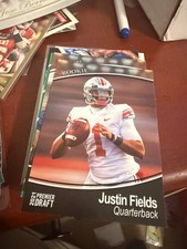 2021 SAGE HIT PREMIER DRAFT JUSTIN FIELDS RC CHICAGO BEARS OHIO STATE  