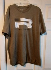 Iron Rebel Olive Green White XL Graphic T Shirt Lifting Gym Logo Tee USA Made