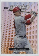 2013 Topps Finest Orange Refractor 3/99 Mark Trumbo #92 0s3