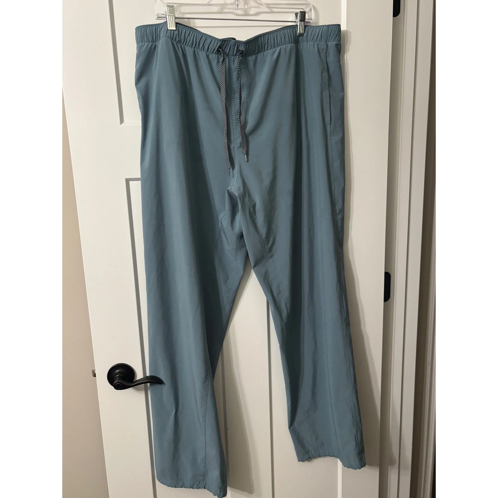 Free Fly Mens Nomad Pants Blue Grey Elastic Waist Drawstring Outdoor 3XL