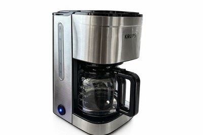 Krups 10-Cup Silver Simply Brew Drip Coffee Maker With Filter