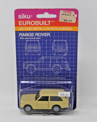 Vintage Siku Eurobuilt  #1341 Range Rover Tan Rare On Card NOS Free Shipping New