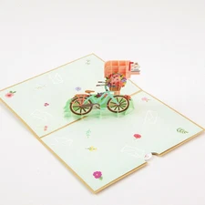 Sending Love From Afar - Pop Up 3D Greeting Card with Envelope