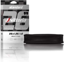 Vittoria Standard Rubber Bike Inner Tube, Schrader Valve 48mm, 26 x 1.95-2.5"