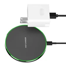 15W Fast Wireless Charging Pad - for iPhone, Samsung& Android-Universal  Charger