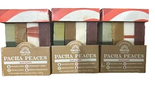 Lot of 3 - NIB Pacha Peaces Bar Soap Variety Pack Limited Edition 8 OZ EACH