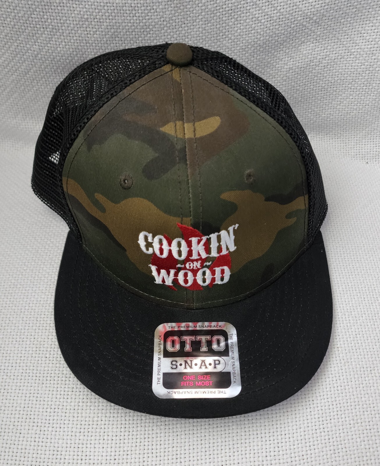 otto trucker hat Cookin On Wood