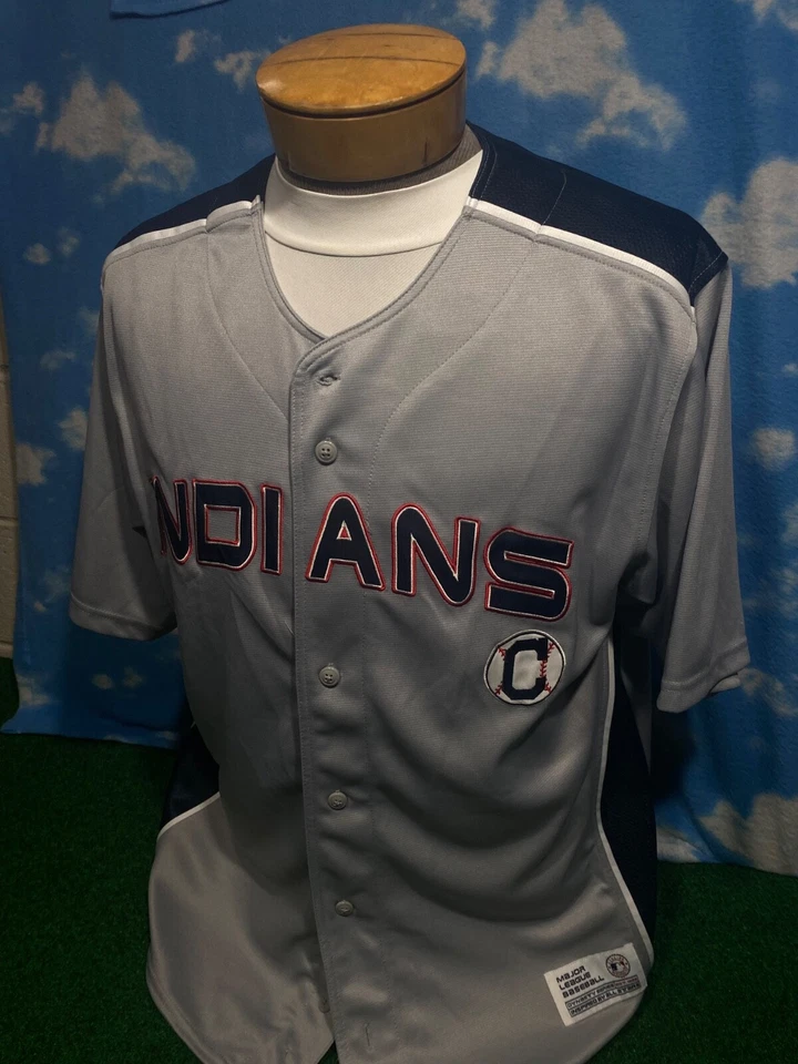 克利夫兰印第安人守护者队球衣 XL 王朝正品商品 MLB C1 — 第 3/4 张图片