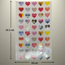 Mrs Grossman's REFLECTIONS Sticker - 25th ANNIVERSARY HEARTS - Up to 20% Off