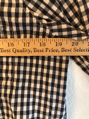 Chemise J.Crew En Flanelle à Carreaux Noir Et Blanc - Taille 12, Manches Longues
