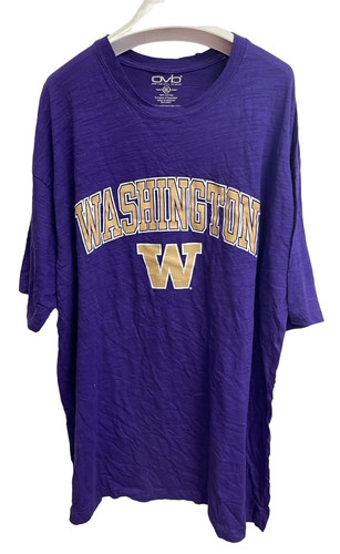 Old Varsity Brand Mens Washington Huskies Big And Tall T-Shirt Purple-2XL