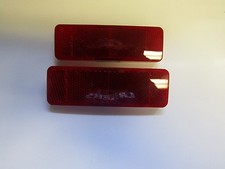 Fits 69 Dart Red Side Marker Light Reflector Lenses 1969 New Fits 69 Dart Red Side Marker Light Reflector Lenses 1969 New