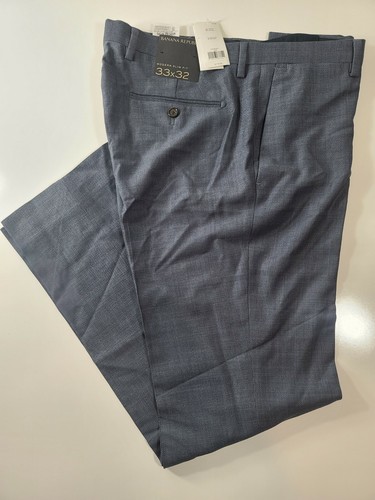 blue woven Slim Fit Pants Size 