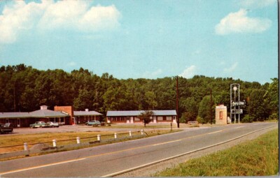 c1960 Greystone Motel Hillsboro Ohio OH US Route 50 Roadside Postcard