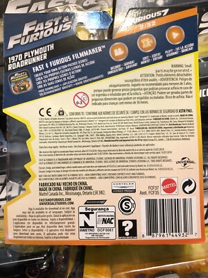 16 x Fast & Furious Diecast Cars Mattel 1:55 Collectible Vehicle