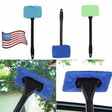 3 Pack Window Windshield Cleaning Tool Microfiber Car Wiper Cleaner Glass Brush