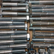 M16-2.0  100mm Hex Bolts COARSE Thread Zinc (5)