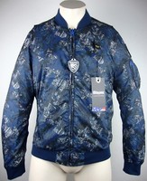Blauer Usa Jacke Wendejacke Windbreaker ÜBergangsjacke Blouson Gr.Xl Neu+Etikett