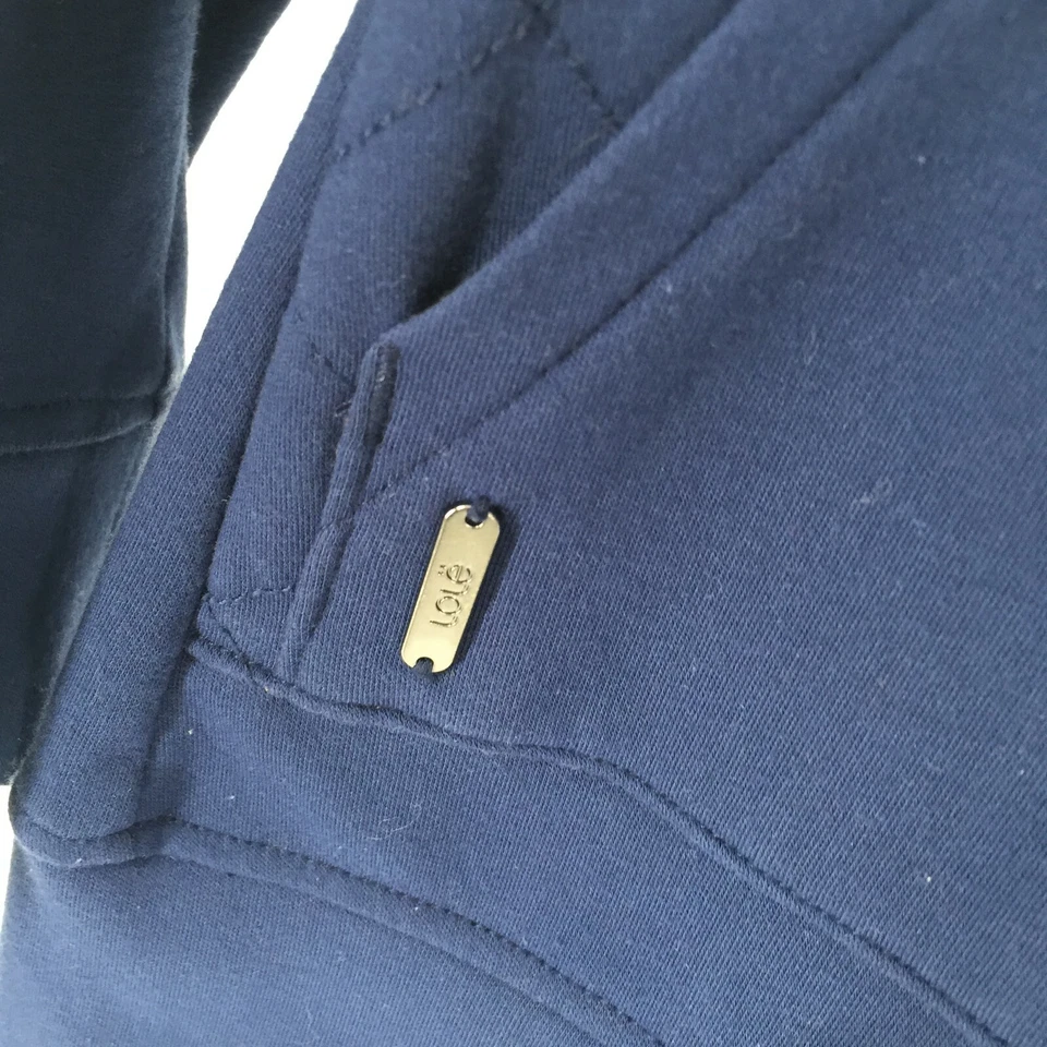 Sudadera con capucha túnica larga Lole talla XS para mujer azul oscuro yoga entrenamiento Foto 3 de 4