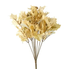 Factory Direct Craft Gold Holly Bush